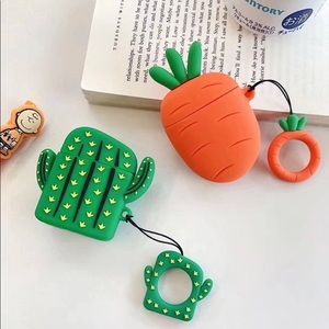 3D Carrots and Cactus AirPods Case for AirPods 1/2